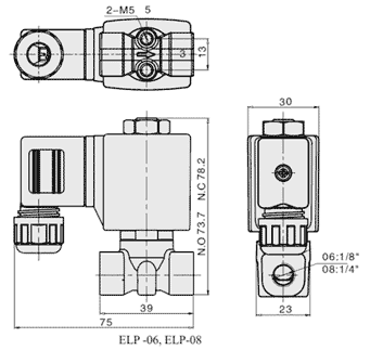 Схема клапанов серии ELP